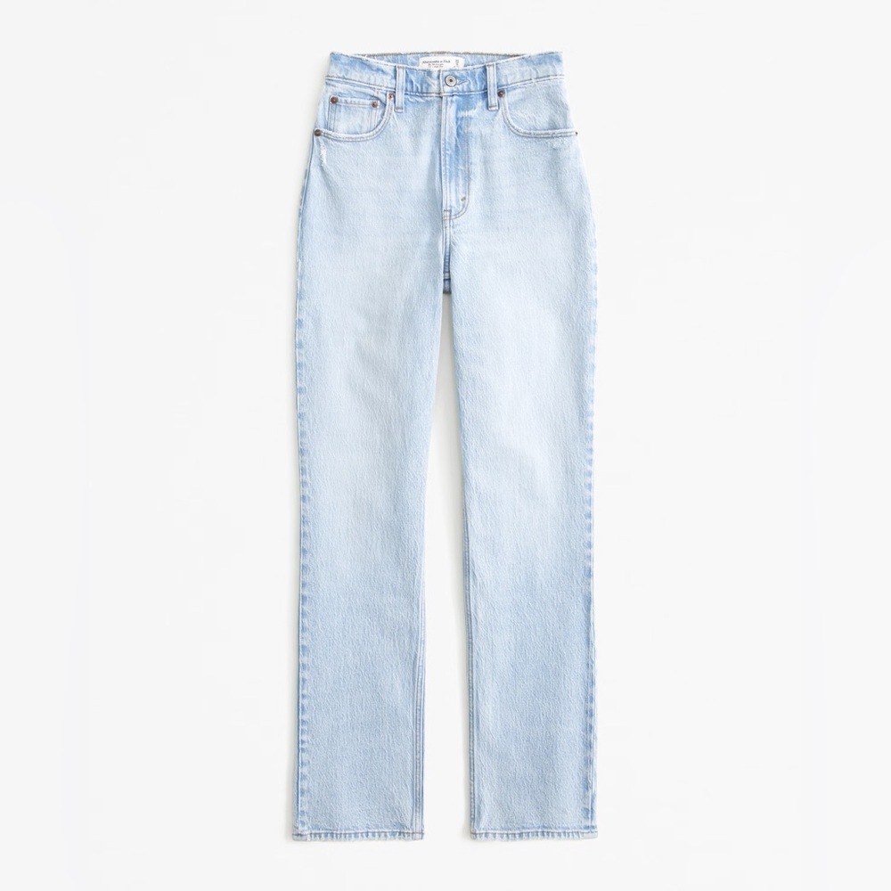 NWT Abercrombie ultra high rise 90s straight Jean size 28